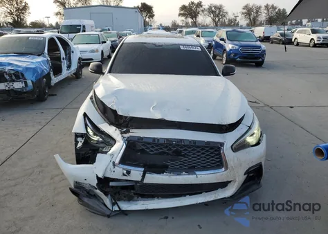 2019 Infiniti Q50 Red Sport 400 from USA, damaged, VIN JN1FV7AP3KM760311